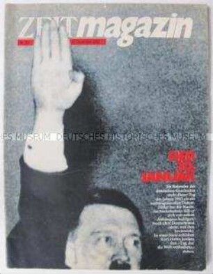 Beilage der Wochenzeitung "DIE ZEIT" zum Jahrestag der Regierungsübernahme durch Hitler am 30. Januar 1933