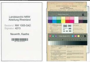 Entnazifizierung Kaethe Neuwirth , geb. 27.02.1897 (Schneiderin)