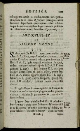 Articulus IV. De Visione Motus