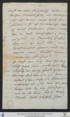 Brief (NL 7/IV B 150).