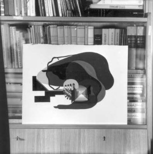Fotografin. Folienstreifen, Temperafarben, Collage; 58,5 x 39,5 cm (1936; H. Rose)