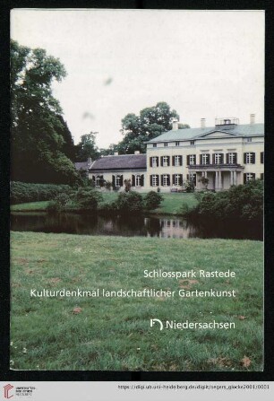 Schlosspark Rastede : Kulturdenkmal landschaftlicher Gartenkunst ; Dokumentation der Fachtagung am 24. März 2001