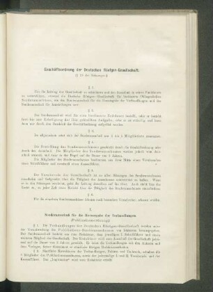 Geschäftsordnung der Deutschen Röntgen-Gesellschaft.