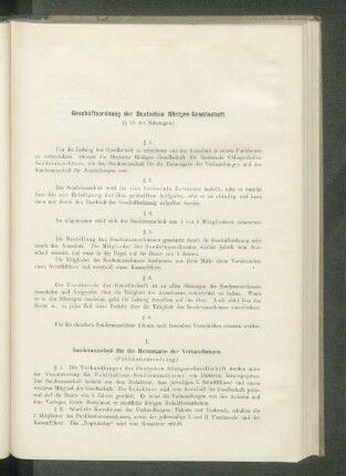 Geschäftsordnung der Deutschen Röntgen-Gesellschaft.