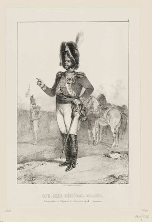 Officier général colonel, Blatt 4 der Folge "Kaiser und die kaiserliche Garde"