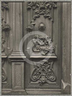 Rechte Tür am Portal der Reformierten Hofkirche in Breslau