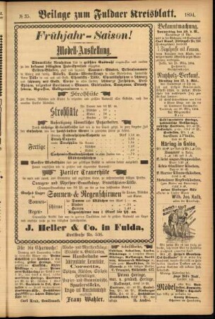 Zweite Ausgabe vom Donnerstag, den 22. März 1894.