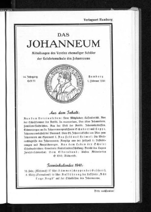 Das Johanneum 14. Jahrgang, Heft 51