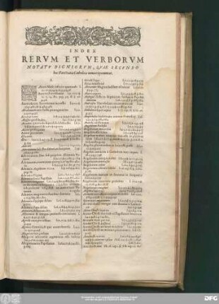 Index Rerum Et Verborum Notatu Digniorum, Quae Secundo hoc Panstratiae Catholicae tomo exponuntur.