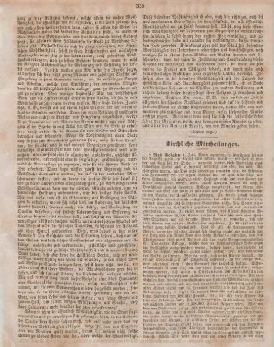 335-336 Kirchliche Mittheilungen