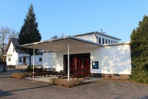 Friedhof und Aussegnungshalle (Friedhofsanlage); Babenhausen, Markstraße 23