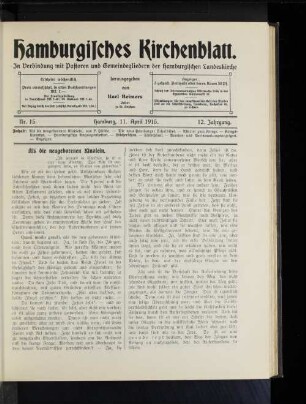 Als die neugeborenen Kindlein.