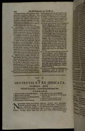 Tit. X. De Sententia Et Re Judicata.