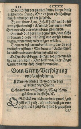 Vom Creutz/ Verfolgung und Anfechtung.