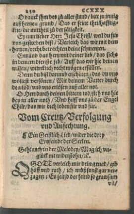 Vom Creutz/ Verfolgung und Anfechtung.