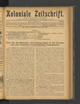 Nr. 48. Berlin, 29. November 1912. 13. Jahrgang.