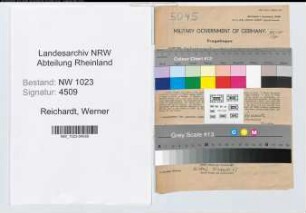Entnazifizierung Werner Reichardt , geb. 14.09.1914 (Ingenieur)