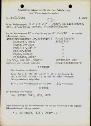 Neuber, Josef