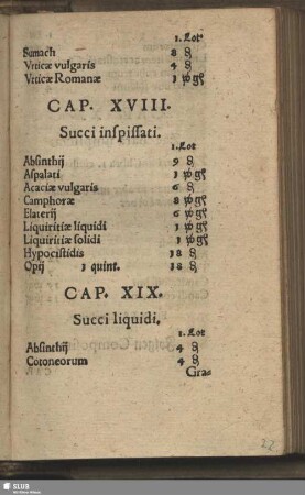 Cap. XIX. Succi liquidi