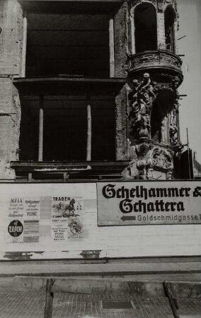 Wien 1945. Goldschmidgasse, Ecke Stephansplatz
