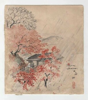 Senshintei, Tempel Shorinzan bei Takasaki [Tauts Wohnhaus in Japan]