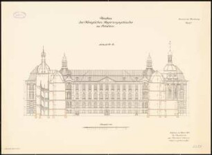 Regierungsgebäude, Potsdam: Längsschnitt 1:150