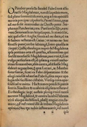 Eversio Munitionis quam Jod. Clichtoveus erigere moliebatur adversus unicam Magdalenam ...