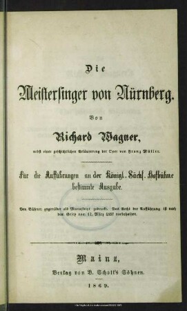 Die Meistersinger von Nürnberg