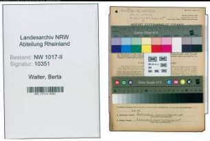 Entnazifizierung Berta Walter , geb. 11.11.1905 (Schneiderin)