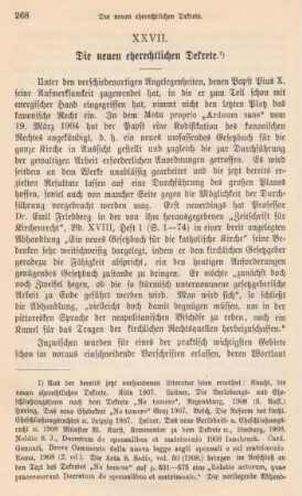 268-286 Die neuen eherechtlichen Dekrete
