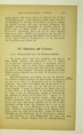 III. Australien und Ozeanien