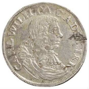 Münze, 2/3 Taler, Gulden, 1675 n. Chr.
