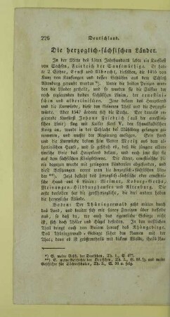Die herzoglich-saechsischen Laender