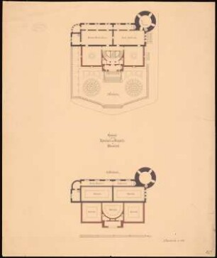 Kunsthalle, Düsseldorf 2. Projekt: Grundrisse 1. und 2.OG