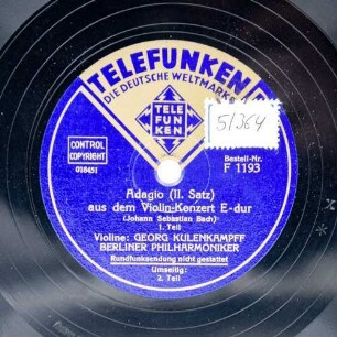 Violin-Konzert, E-Dur