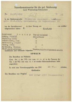Esslinger, Friedrich