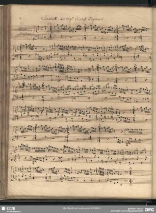 Sonata II. ... Wagenseil