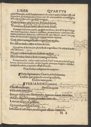 Dicta sapientum e Graecis, ut habebantur a nescio quo graeculo utcunque collecta ...