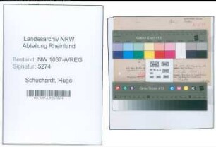 Entnazifizierung Hugo Schuchardt , geb. 19.08.1885 ()