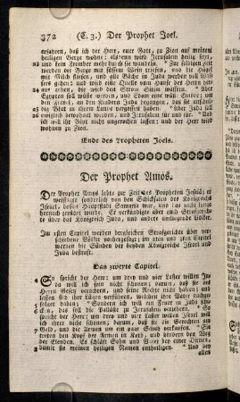 372-376, Der Prophet Amos.