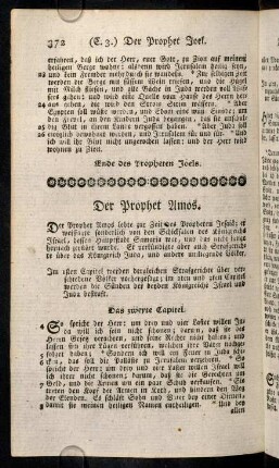 372-376, Der Prophet Amos.