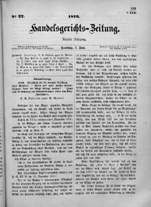 No. 22. 3. Juni 1876