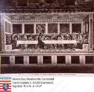 Italien, Florenz / St. Apollonia, Konvent / Gemälde 'Das Abendmahl'