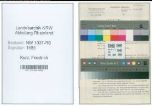Entnazifizierung Friedrich Kurz , geb. 08.05.1893 (Postbetriebsassistent)