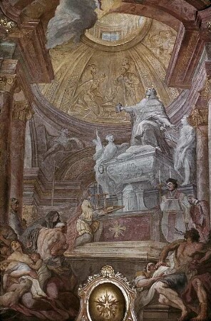 Die Verehrung des Grabmals des heiligen Johann Nepomuk