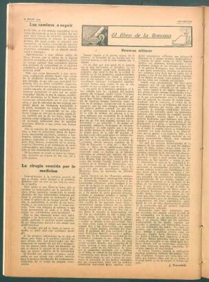 El libro de la semana : Memorias militares