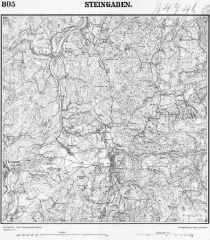 805 Steingaden [Topographische Karte von Bayern 1:25.000 (Positionsblätter)]