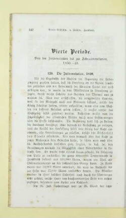 Vierte Periode. Von der Julirevolution bis zur Februarrevolution, 1830 - 48