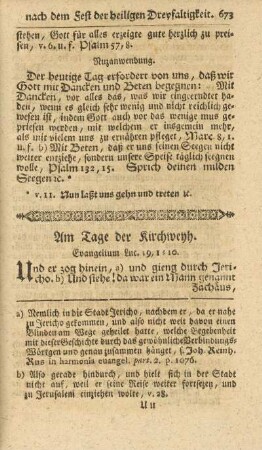 Am Tage der Kirchweyh