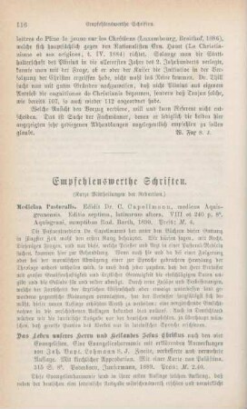 116-129 Empfehlenswerthe Schriften